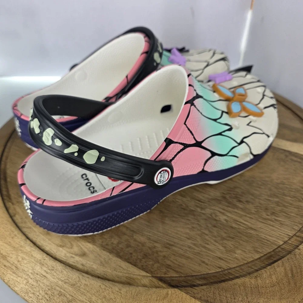 NWT Crocs x Demon Slayer Classic Clog Shinobu Kocho Men Sz 11 Sandal 211412-90H